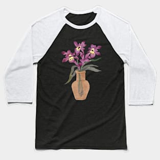 Cute Watercolor Western Australian Orchids Baseball T-Shirt